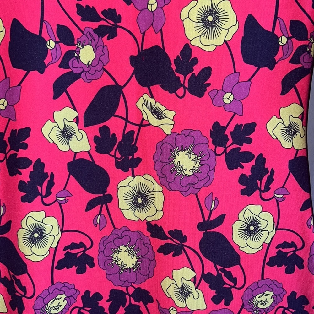 Zara Floral Bodycon Stretch Midi Long Sleeve Dress Size M - Picture 7 of 8